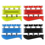 4 Stück FingertrainerHandtrainer,Fingertrainer,HandtrainerFingertrainer,Finger Trainer,Hand Trainer,Fingertrainer Ergotherapie,Fingerverstärker Fingerübungswerkzeug Für Gitarre, Trompete Und Klavier