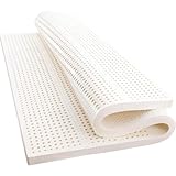 Llchaensc 100% Naturlatex Organisch Atmungsaktive Und Bequeme Matratze, Dick 2.5CM/5 cm / 7,5 cm / 10 cm Langlebig Und Nicht Leicht Zu Kollabieren,3in,160x200cm(63x79in)