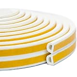 Dichtungsband für Türen Fenster, Türdichtung Selbstklebendes Fensterdichtung Dichtungsstreifen Gummi Schaum Siegel Streifen Schalldämmung Weiß