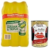 Svelto Geschirrspülmittel Zenzero & Limone – 1er Pack (3 x 980 ml) Frische Sauberkeit mit der Kraft von Zitrone & Ingwer+ Italian gourmet polpa 400g
