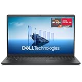 Dell 15 Laptop DC15255 15.6' FHD (1920 x 1080) 120Hz, AMD Ryzen 7 7730U, AMD Radeon Graphics, 16GB DDR4 RAM, 1TB SSD, Windows 11 Home, QWERTZ Backlit Keyboard - Black