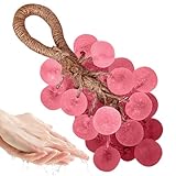 Artisan Seife – 25 Stück Trauben | Natürliches Glycerin – Rose Pfirsich & Lavendel Ee, feuchtigkeitsspendend für Körper und Hände, feste Reiseseife, tägliche Pflege für Männer und Frauen