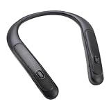 YUEHISY Nackenlautsprecher, Kabelloser Tragbarer Lautsprecher mit Geringer Latenz, Integriertem Mikrofon und 12-Stunden-Spielzeit, IPX4-spritzwassergeschützt, für Zuhause Im Freien und