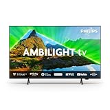 Philips Ambilight 65PUS8309 4K LED Smart TV - 65-Zoll Display mit Pixel-präziser Ultra HD, Titan OS Plattform und Dolby Atmos-Klang - Funktioniert mit Alexa und Google Sprachassistent – Matt Schwarz