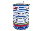 STC 2K Acrylverdünnung kurz 1L Farbverdünner Lackverdünner 2K Acryl Verdünnung Acrylverdünner lösemittelhaltig (1L Flasche)