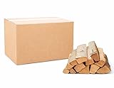 Buche Brennholz - 20 kg - trockenes Kaminholz, ofenfertig, Hartholz mit hohem Brennwert, Feuerholz für Ofen und Lagerfeuer