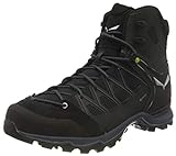 Salewa MS Mountain Trainer Lite Mid Gore-TEX Herren Trekking- & Wanderstiefel, Schwarz (Black/Black), 45 EU