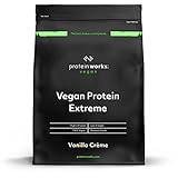Protein Works - Vegan Protein Extreme, Zusätzliche Vitaminmischung, Veganes Proteinpulver, Pflanzlicher Protein Shake, 57 Shakes, Vanillecreme, 2kg