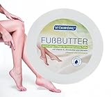 Vitawohl | reichhaltige Fußbutter für beanspruchte Füße, mit Vitamin E, Sheabutter und Glycerin, 250 ml