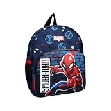 mybagstory - Jungen Rucksack - Spiderman - Blau - Kind - Schule - Kindergarten - Kita - Kindergarten - Schulranzen Junge - Größe 29 cm - Verstellbare Träger - Geschenkidee, Spiderman - Blau, Enfant,