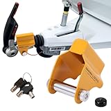 NiwNiw Antischlingerkupplung & Wohnwagen Schloss für ALKO AK130/160/ AKS1300/2004/3004 | Hochsicherheitsschloss mit Stahlverstärkung | Diebstahlschutz Caravan & Anhänger