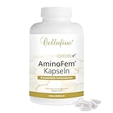 Cellufine® AminoFem® 300 vegane Kapseln mit 8 essentiellen Aminosäuren nach Prof. Dr. Lucà- Moretti für optimierte Eiweißversorgung, Aminosäuren Kapseln komplex hochdosiert EAA vegan