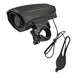 HWGING Elektronische Fahrradhupe, Langlebige Elektrische Fahrradklingel aus ABS mit Hoher Sicherheit, Transparent, Großes Volumen, Einfache Installation, für den Außenbereich