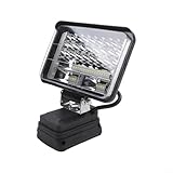 GLFLOW Akku-Arbeitsleuchte für 18-V-Batterie, wiederaufladbarer kabelloser LED-Flutlicht für Bosch 18-V-Batterie, drehbare wasserdichte Arbeitslampe für den Außenbereich (15,2 cm)