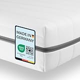 Sleepneo Matratze 90x200 - Höhe 15cm, Duo Härtegrad H2 H3 - Orthopädische 7-Zonen Kaltschaummatratze - Bequem, hygienisch, atmungsaktiv