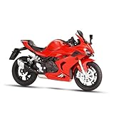MARCAI Motorradmodell Für QJMOTOR 600RS 600 RS Motorrad-Modellbausatz Aus Aluminiumlegierung Maßstabsmotorrad(rot)