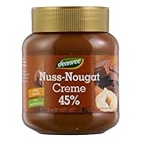 dennree Nuss Nougat Creme, 45% Haselnüsse, 400g (1)