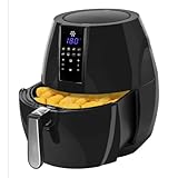 Trade Shop - Digitaler Heißluftfritteuse ohne Öl Airfryer 7 Liter Frittge Küche 1800W -