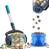 zozen Nusssammler, Walnuss Sammler, Seitenöffnung Dump; Pecan Picker Upper Anwenden auf Eicheln, Hickory Nüsse, Spiked Balls, Nerf Darts, Golf, Objekte 2cm bis 4cm; Pollänge 1,4m(Mittel)