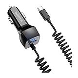 Kfz/Auto Ladegerät/Netzteil Ladekabel mit USB C Kabel Compatible with Xiaomi Redmi Note 13/12/11/11S/9/9 Pro/10 Pro, Xiaomi Mi 10 11 11T 10T Lite Pro, Redmi 12/13C,Google Pixel 8/7a/7 Pro/8 Pro