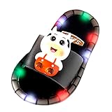 Generisch Kuschelige Hausschuhe Herren Neueste Sandalen Designs für PVC Jelly Sandale Warme Babyschuhe (Black, 28 Little Child)