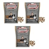 Fresco Martin Rütter Trainingsknöchelchen Wasserbüffel | 3er Pack | 3 x 150 g | Ergänzungsfuttermittel für Hunde | Natürlicher Monoproteinsnack aus reinem Wasserbüffelfleisch