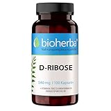 D-Ribose Kapseln – 100 Stück mit 540 mg D-Ribose und Vitamin B6 für den Energiestoffwechsel & die Nervenfunktion von BIOHERBA PZN 17189881