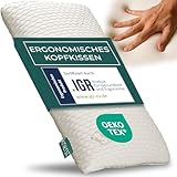 KNERST® Nackenkissen - Orthopädisches Kissen für ultimativen Komfort in jeder Schlafposition - Nackenstützkissen - Memory Foam Kissen - Schlafkissen - Kopfkissen [Höhe 9cm] - für Bezüge 40x80cm
