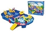 Aquaplay 8700001516 - Wasserbahn Set 'Schleusenbox', 27-teilig