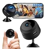 EEAABBR Mini Kamera 1080P Full HD WiFi Überwachungskamera Live Übertragung Handy App für Camera Überwachung Indoor/Outdoor Kleine Kompakte Micro Kamera Bewegungssensor