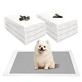 JANUIXCO 40 Stück Welpen Unterlagen - 60 × 60 cm PIPI Matten für Hunde mit Kohlenstoff zur Geruchskontrolle - Wickelunterlage Einweg für Kranke und Inkontinente Tiere