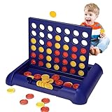CHEXAOM Vier Gewinnt 4 Gewinnt Klassisches Strategiespiel mit ABS-Material Familienspieleabend, Kindergeburtstag, Schulaktivitäten Für Erwachsene Kinder ab 6 Jahren​