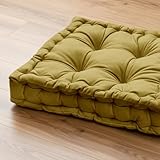 YFHT Bankauflage Samtstoff 10cm Dick, Sitzkissen & Rückenkissen Outdoor Polsterauflage - Gartenbankauflage für Gartenmöbel Bankkissen Sitzauflage Gartenbank,Grass Green,180x50x10cm