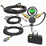 MIKKUPPA 4-Fach Reifenfüller mit Digital Manometer – Gleichzeitiges Aufpumpen & Druckausgleich aller Reifen – 0–200 PSI, LED-Display, Kompatibel mit Kompressoren für Auto, Motorrad & Anhänger
