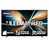 Hisense 100U7Q Fernseher 100 Zoll, 4K Mini LED ULED, Smart TV, Hi-View AI Engine Pro, 165Hz Game Mode Ultra, FreeSync Premium, Built in Subwoofer, Dolby Vision IQ Atmos, Airplay[2025]