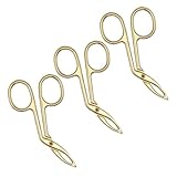 ERINGOGO 3 Stück Teiliges Edelstahl Augenbrauen Schräger Spitze Rostfrei Ergonomisch Geformt für Präzises Entfernen von Gesichtshaaren und Augenbrauen Goldfarben Komfortabler Griff Einfach