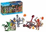 PLAYMOBIL Novelmore 71485 Hinterhalt am Wegesrand, spannendes Duell zwischen Novelmore-Rittern und Burnham Raiders, mit realistischem Katapult, Ritter-Spielzeug für Kinder ab 4 Jahren