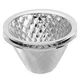 Homoyoyo 2 Stück LED Taschenlampe Reflektor Ersatzteil Reflektor Tasse für Fokussiertes Licht Erhöhte Helligkeit und Längere Leuchtweite für Outdoor Camping und Notfälle