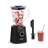 Moulinex Perfect Mix+ LM88A8 Standmixer, 1200 W, schnelle Ergebnisse, 1,5 l Fassungsvermögen, 3 Programme: Smoothie-Mixer, Eiszerkleinerer, Autoclean, Tritan-Krug, inklusive Paddel, Schwarz