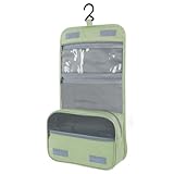 AiQInu Kulturbeutel zum Aufhängen, Kulturtasche Unisex Faltbare Waschtasche Kosmetiktasche Reisezubehör mit Haken für Damen und Herren