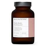 WILD NUTRITION Food Grown Tägliches Multivitamin für Frauen ab 45 | Natürlich bezogene Inhaltsstoffe | Support für Hormone und Stoffwechsel | Für Knochen, Muskel und Immunsystem | 60 Kapseln