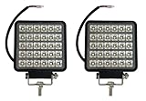 MelTruck 2x LED Arbeitsscheinwerfer Arbeitsleuchte mit Schalter für Offroad Traktor Bagger