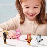 ANGYAOZ 4er-Pack Actionfiguren Spielzeugset mit Beweglichen Gelenken Anime-Serie Figuren Geschenk für Kinder ab 3 Jahren und Erwachsene Dekorieren Schreibtisches Schlafzimmers Wohnzimmers