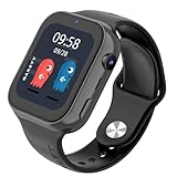 garett Smartwatch Kinder Mädchen Jungen - 1,83″ - 4G LTE Face Unlock - GPS GEO-Zaun Videoanruf SOS - Twin 2 4G Blau