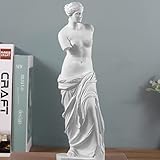 FIYSON 11 Zoll Klassische Griechische Venus de Milo Skulptur Figur,Harz Griechischen römischen Mythologie Deko Figurine für Künstler Collectibles,Moderne Home Wohnzimmer Desktop Ornamente (S)