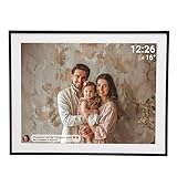Denver PFF-1970 Digitaler Wi-Fi Bilderrahmen – 19 Zoll Full HD IPS Touchscreen, Integrierte FRAMEO Software, Drahtloses Teilen, Timer-Funktion, 32GB Speicher, Schwarz