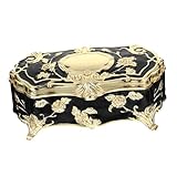 TOYANDONA Elegante Zahnstocherbox Gold schwarz Kompakter Zahnstocherspender mit Trennfächern Tragbarer Organizer für Haushalt Restaurant und Reise Stilvolle Aufbewahrungsbox für Zahnstocher