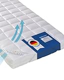 PROCAVE Matratzenschoner 100x200 cm Micro-Comfort - Matratzenbezug - Matratzentopper - atmungsaktive Matratzenauflage - Made in Germany - Matratzenschutz mit Eckgummis Weiß