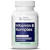 Dayvi Holistics® Vitamin B Komplex hochdosiert [180 KAPSELN] - Vitamin B1, B2, B3, B5, B6, B7, B9 & B12 Komplex hochdosiert - Made in Germany