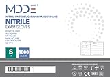 Einweghandschuhe, Einmalhandschuhe Nitril handschuhe, Untersuchungshandschuhe für medizinische, Lebensmittel, puderfrei, latexfrei, hypoallergen, Kosmetikerinnen (1000, Schwarz, S)